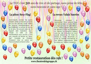 Programme du spectacle des 30 ans